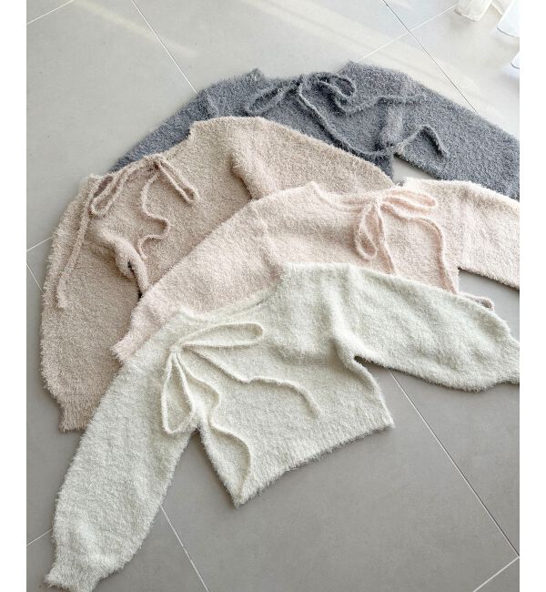 MAJESTICLEGON「チョーカー付きプードルニット」|ニット・セーター|