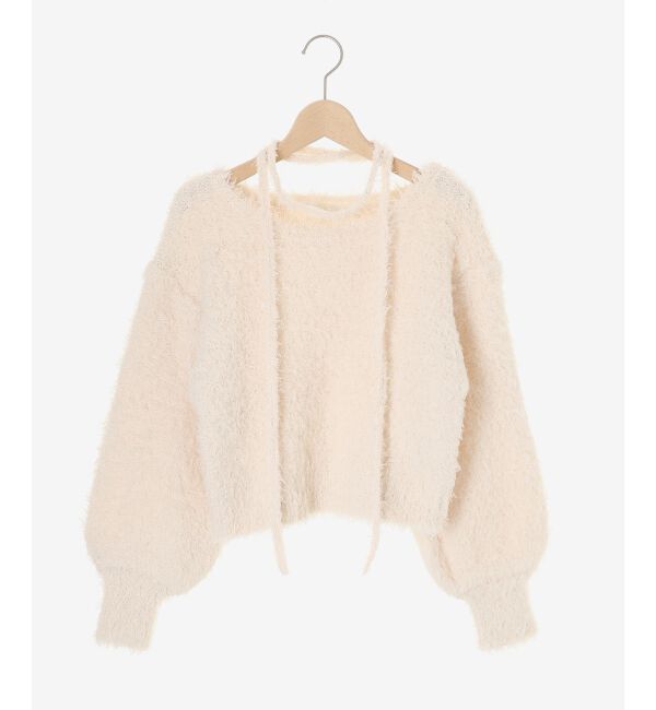 MAJESTICLEGON「チョーカー付きプードルニット」|ニット・セーター|