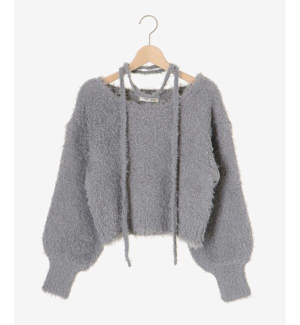 MAJESTICLEGON「チョーカー付きプードルニット」|ニット・セーター|