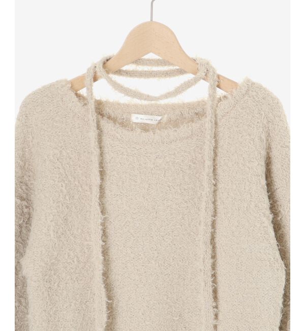 MAJESTICLEGON「チョーカー付きプードルニット」|ニット・セーター|