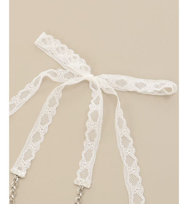 MAJESTICLEGON「レース&times;チェーンネックレス」|ネックレス|