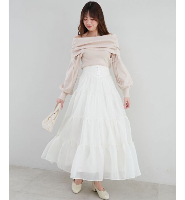 MAJESTICLEGON「ドロストオフショルニット」|ニット・セーター|