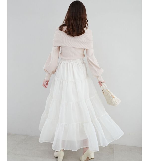 MAJESTICLEGON「ドロストオフショルニット」|ニット・セーター|