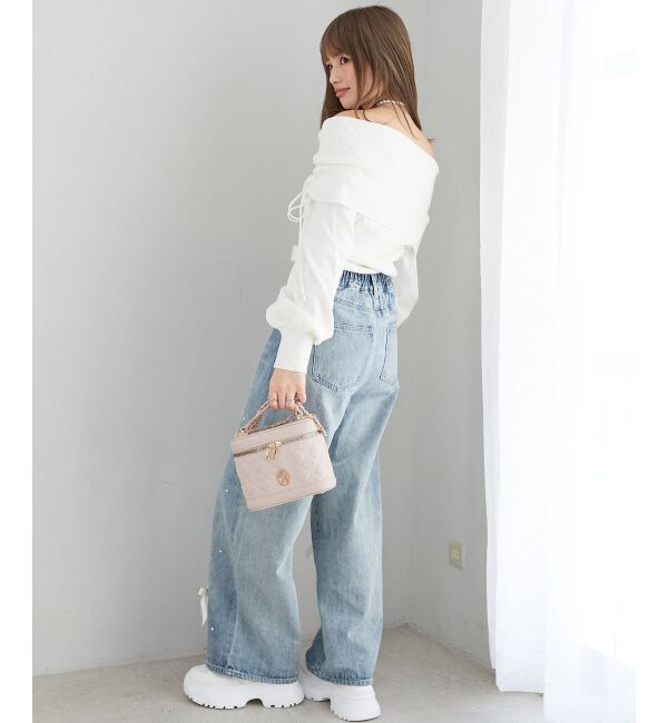 MAJESTICLEGON「ドロストオフショルニット」|ニット・セーター|