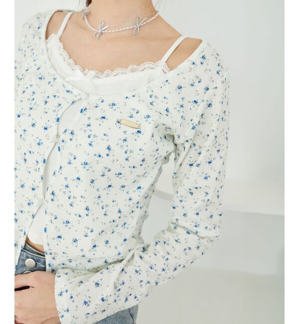  「キャミレイヤードライクカットトップス」|Tシャツ・カットソー|