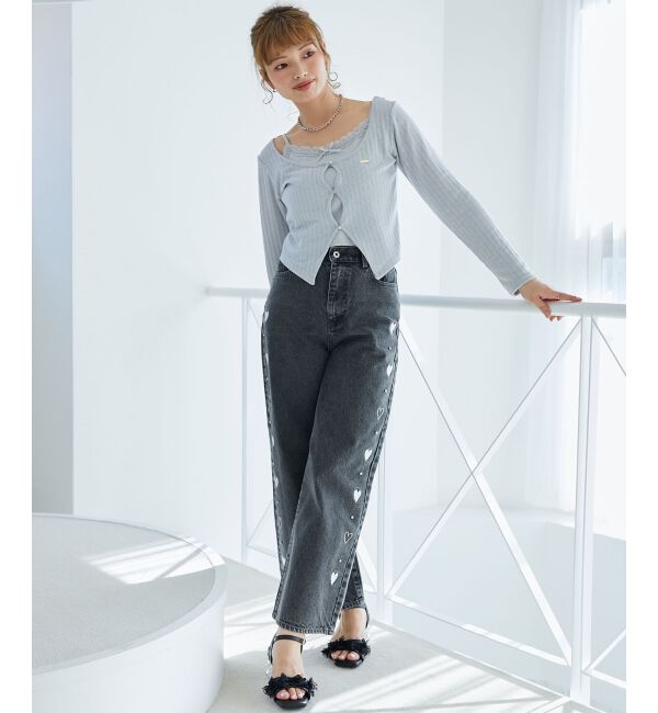  「キャミレイヤードライクカットトップス」|Tシャツ・カットソー|