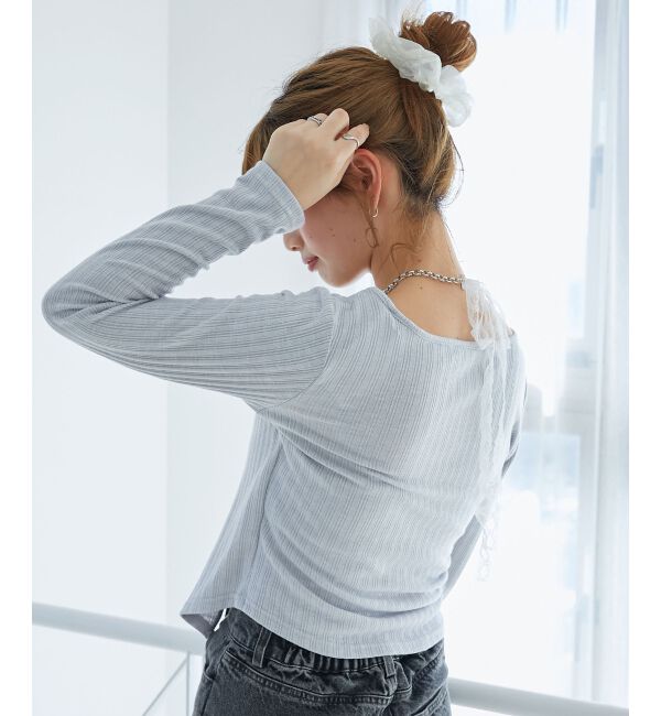  「キャミレイヤードライクカットトップス」|Tシャツ・カットソー|