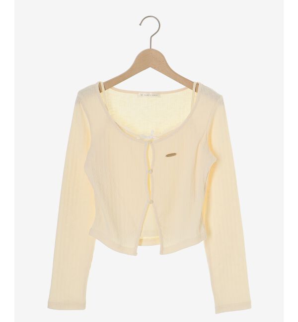  「キャミレイヤードライクカットトップス」|Tシャツ・カットソー|