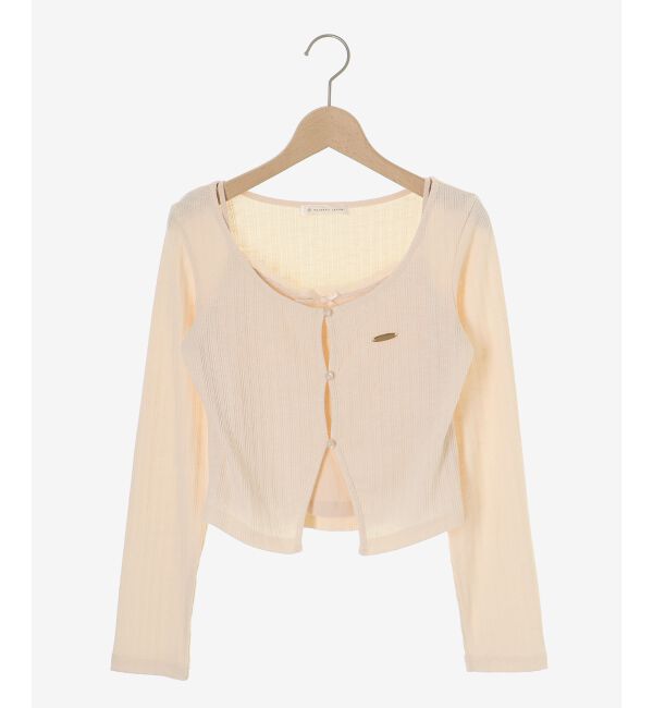  「キャミレイヤードライクカットトップス」|Tシャツ・カットソー|