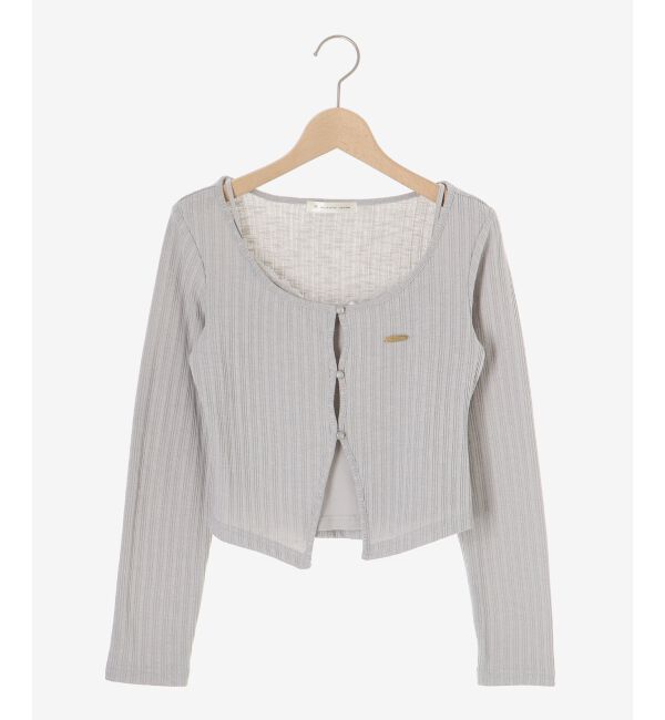  「キャミレイヤードライクカットトップス」|Tシャツ・カットソー|