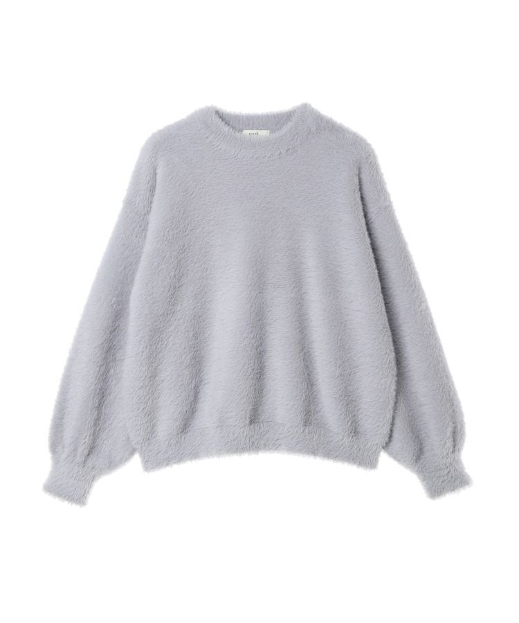 earth music&ecology「ロングシャギーハイネックプルオーバー」|ニット・セーター|