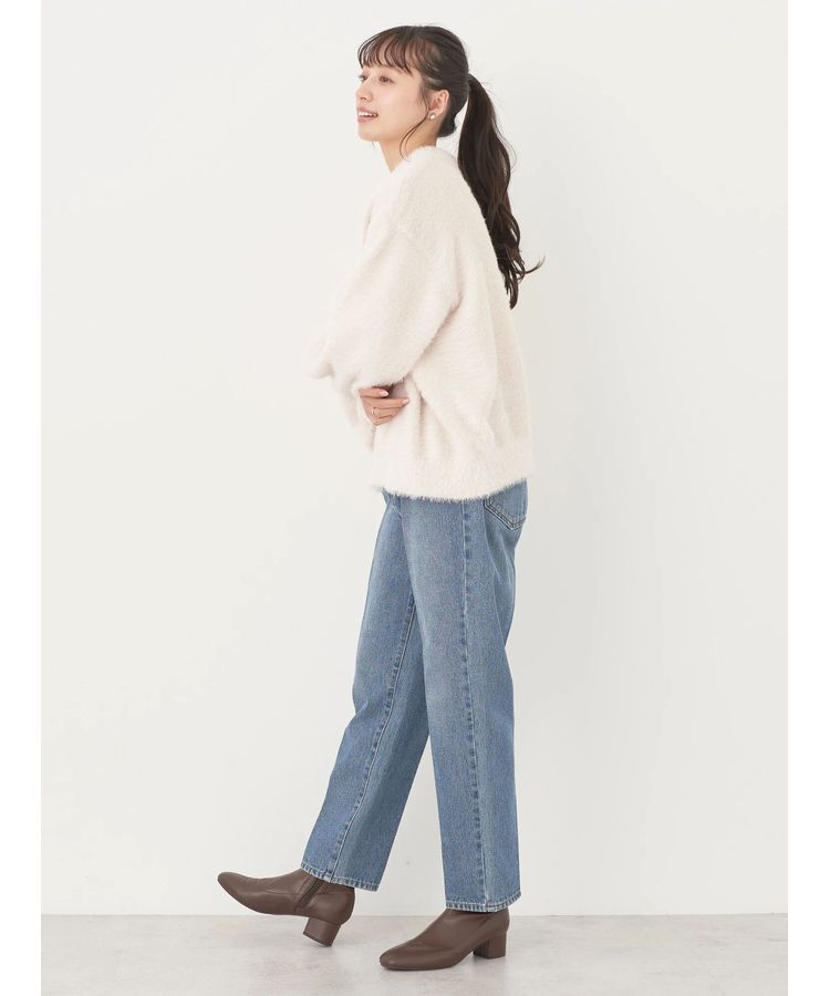 earth music&ecology「ロングシャギーハイネックプルオーバー」|ニット・セーター|