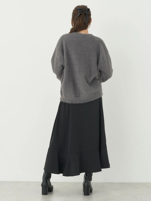 earth music&ecology「ロングシャギーハイネックプルオーバー」|ニット・セーター|