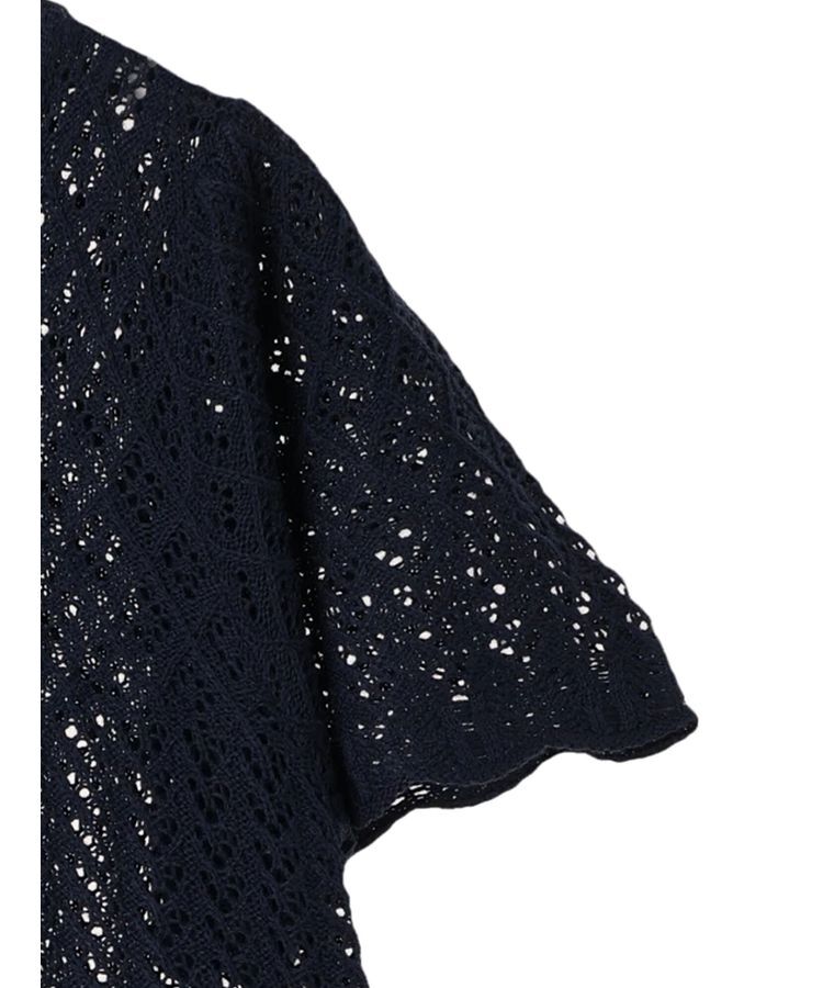 earth music&ecology「裾レース透かしニットプルオーバー」|ニット・セーター|