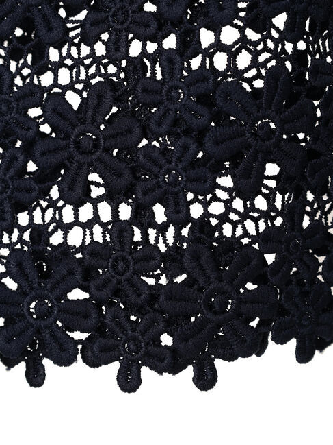 earth music&ecology「裾レース透かしニットプルオーバー」|ニット・セーター|