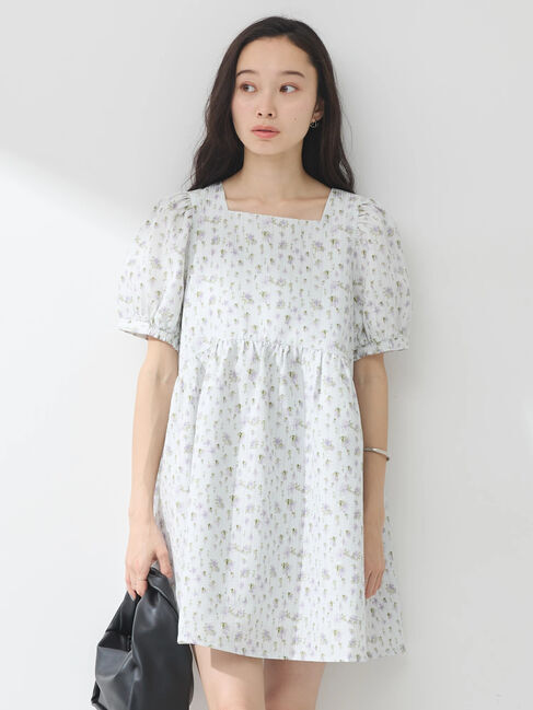 earth music&ecology「フラワーミニワンピース」|ワンピース|