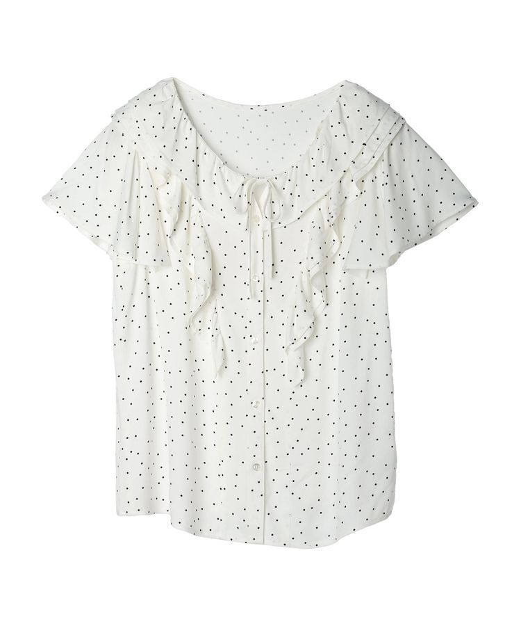 earth music&ecology「ラッフルボリュームブラウス」|シャツ・ブラウス|