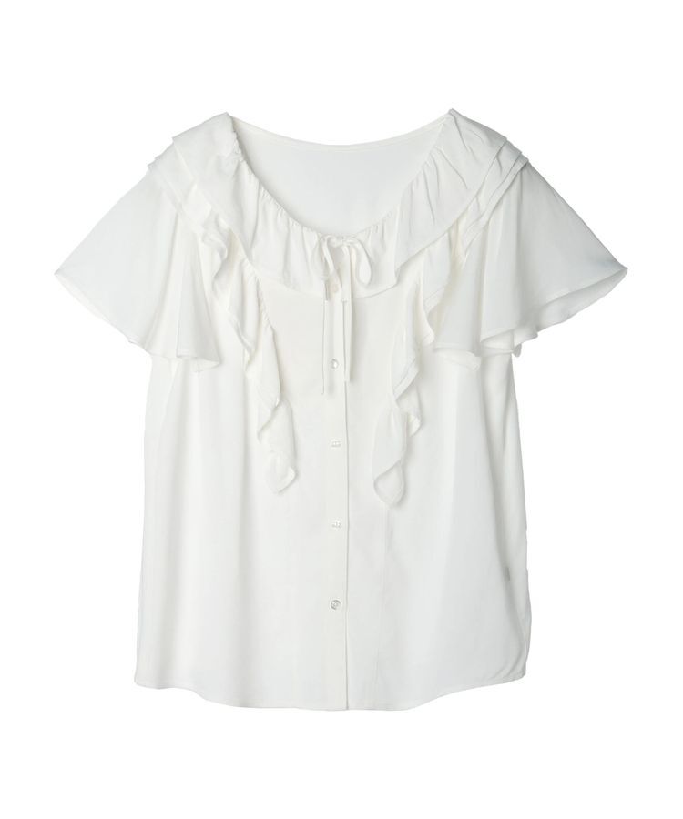 earth music&ecology「ラッフルボリュームブラウス」|シャツ・ブラウス|