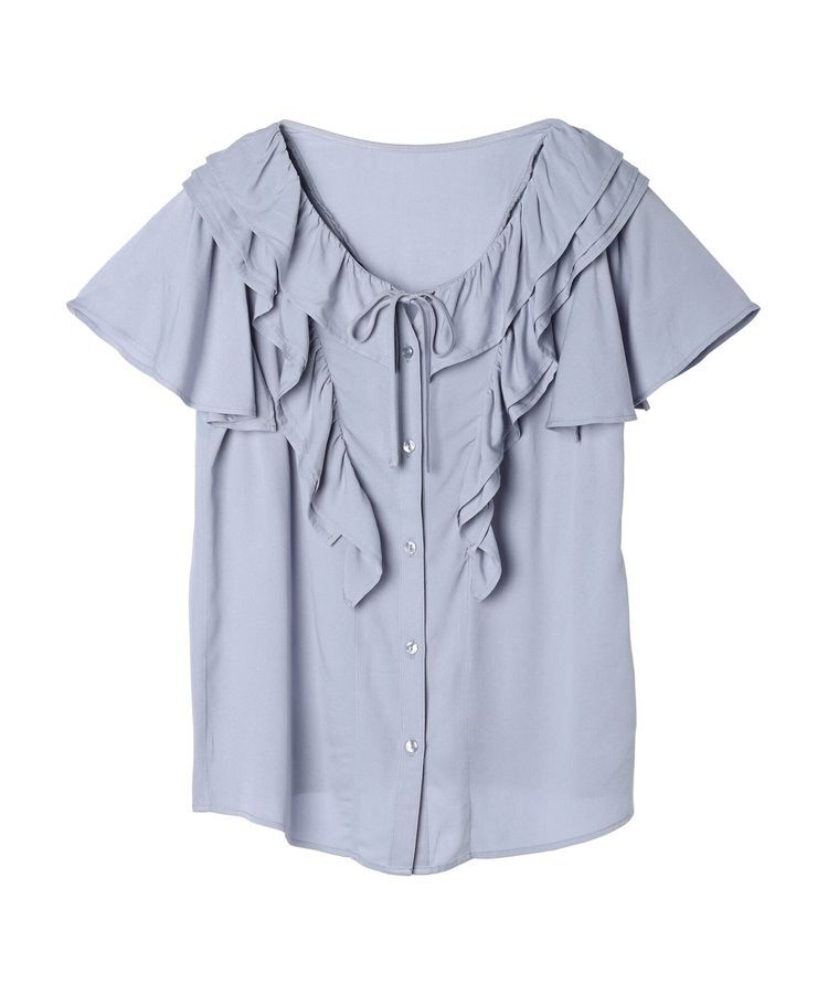 earth music&ecology「ラッフルボリュームブラウス」|シャツ・ブラウス|