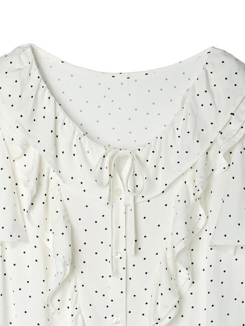 earth music&ecology「ラッフルボリュームブラウス」|シャツ・ブラウス|