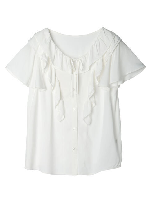 earth music&ecology「ラッフルボリュームブラウス」|シャツ・ブラウス|