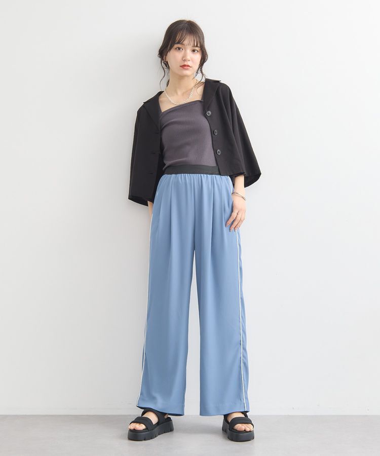 earth music&ecology「リラックスシャツジャケット / リネン混」|テーラードジャケット|