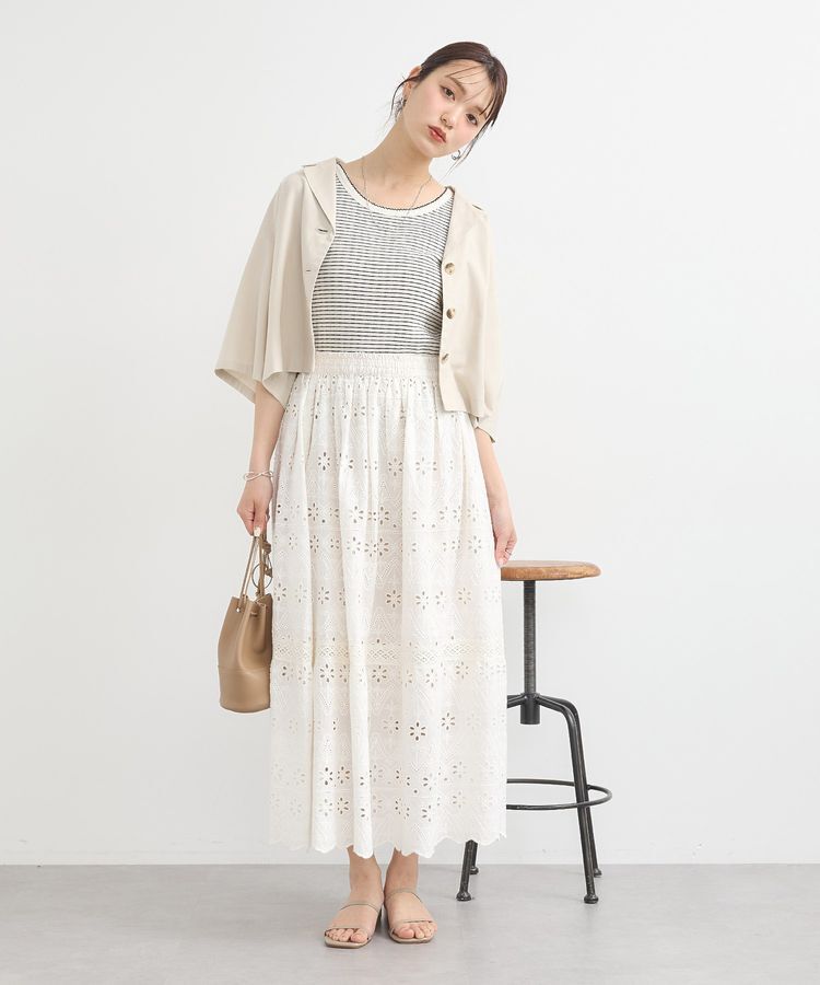 earth music&ecology「リラックスシャツジャケット / リネン混」|テーラードジャケット|