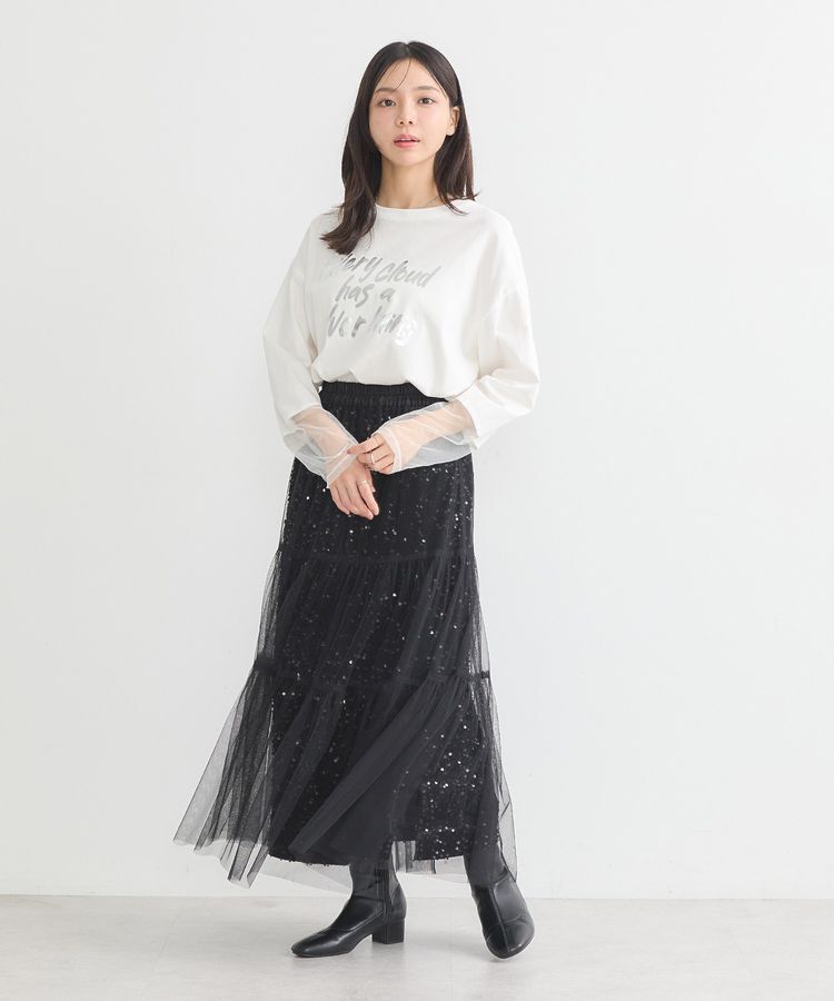 earth music&ecology「マルチウェイスパンコールスカート」|スカート|