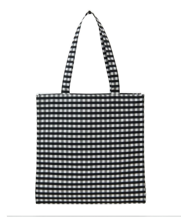Maison de FLEUR「ブランドロゴ刺繍ギンガムスクエアトート」|トートバッグ|