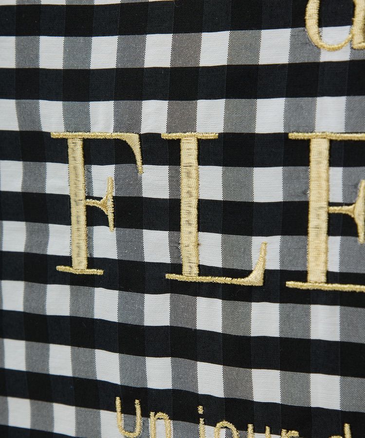 Maison de FLEUR「ブランドロゴ刺繍ギンガムスクエアトート」|トートバッグ|