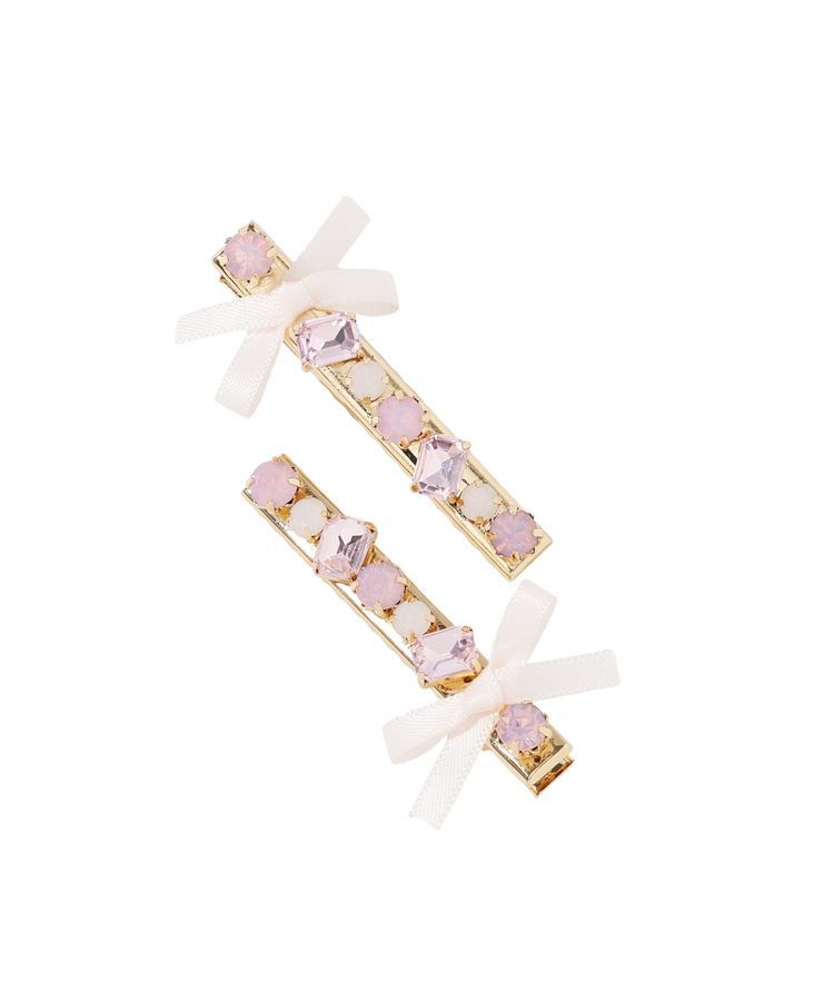 Maison de FLEUR「ビジューリボン2セットピン」|その他|