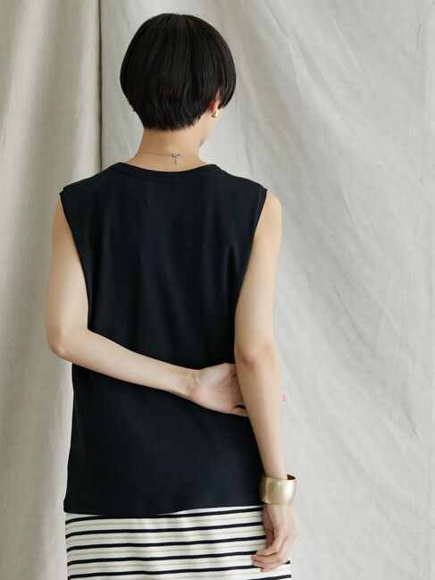  「ノースリーブカットプルオーバー」|Tシャツ・カットソー|