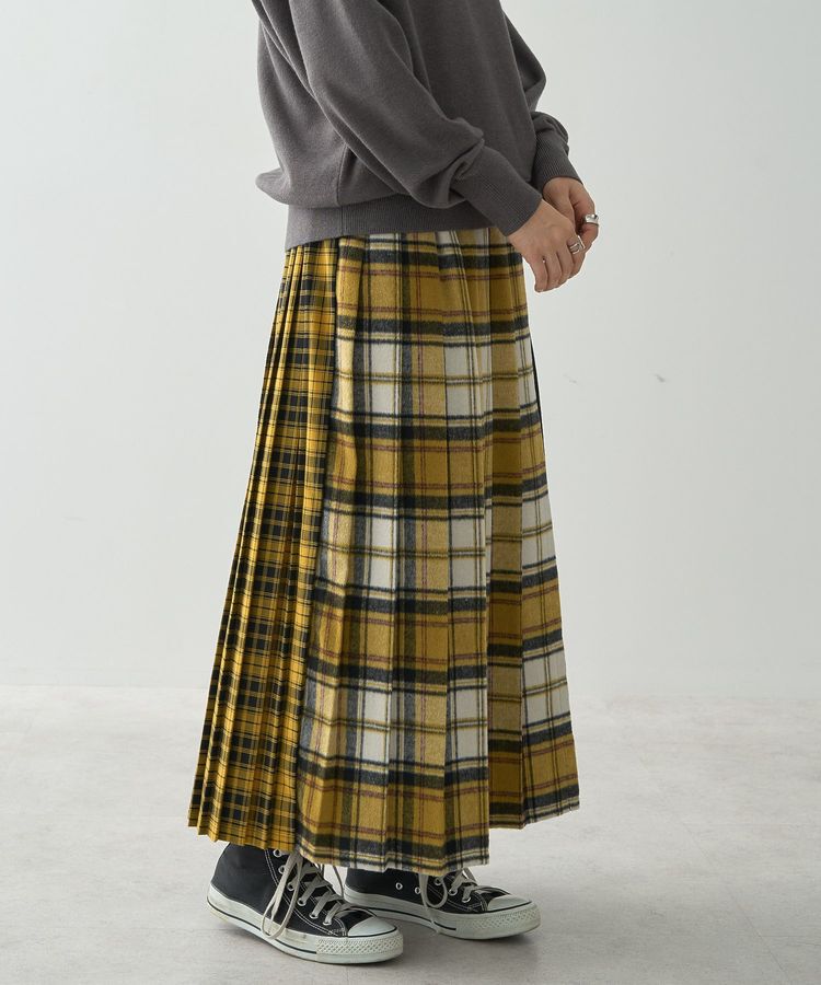 AMERICAN HOLIC「シャギーチェックプリーツスカート」|スカート|