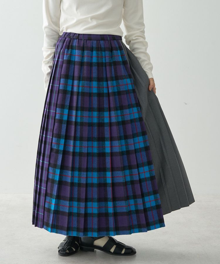 AMERICAN HOLIC「シャギーチェックプリーツスカート」|スカート|