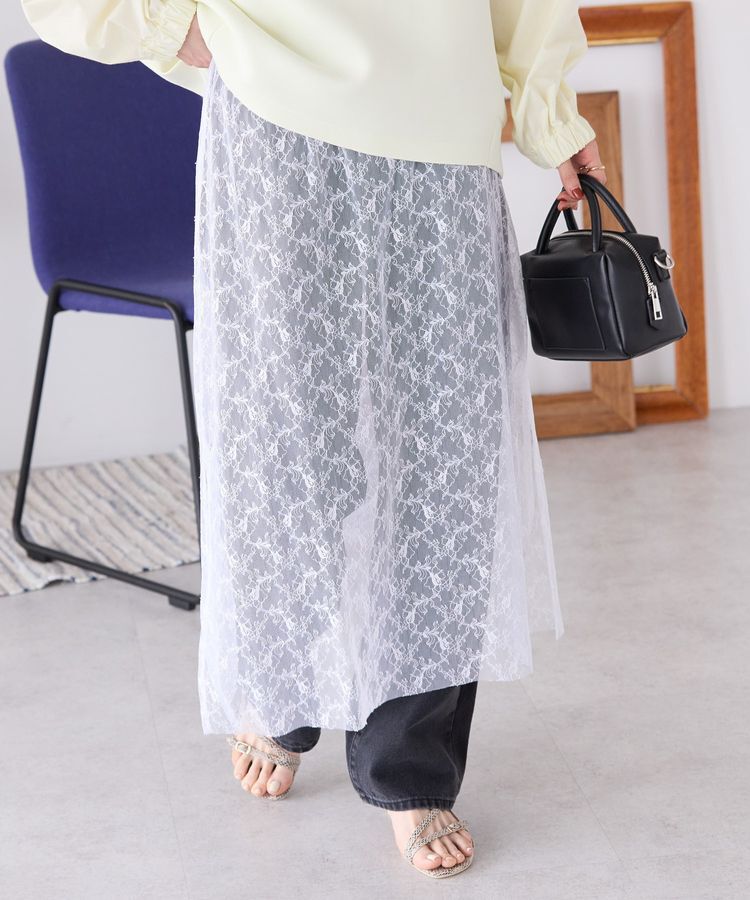 AMERICAN HOLIC「サイドスリットレーススカート」|スカート|