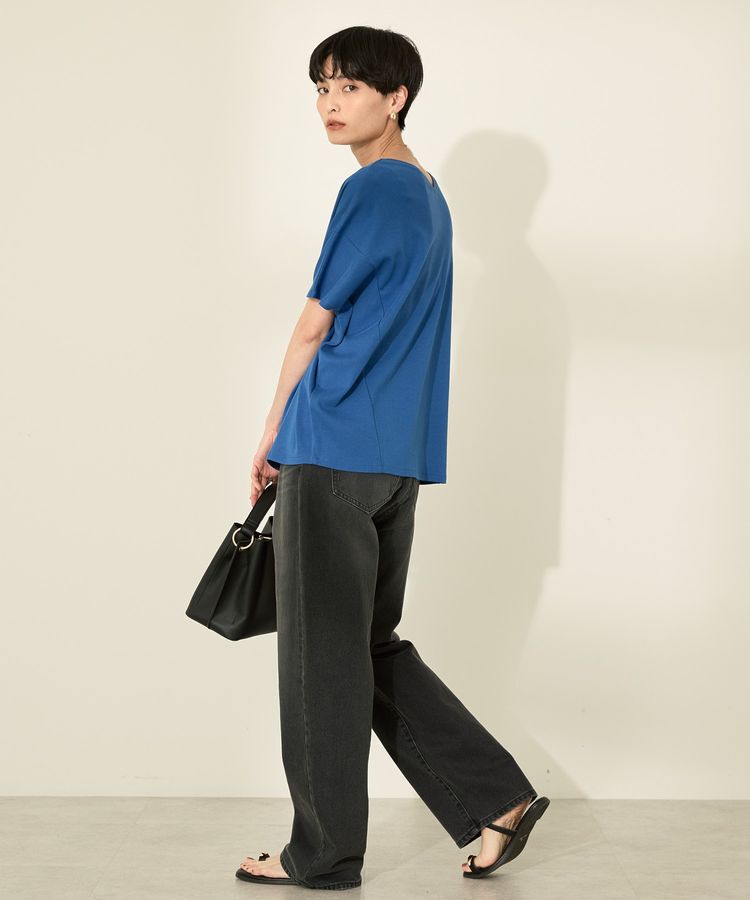 AMERICAN HOLIC「接触冷感フレンチスリーブコクーンプルオーバー」|Tシャツ・カットソー|