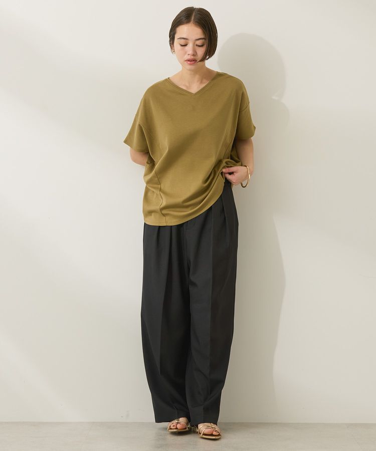 AMERICAN HOLIC「接触冷感フレンチスリーブコクーンプルオーバー」|Tシャツ・カットソー|