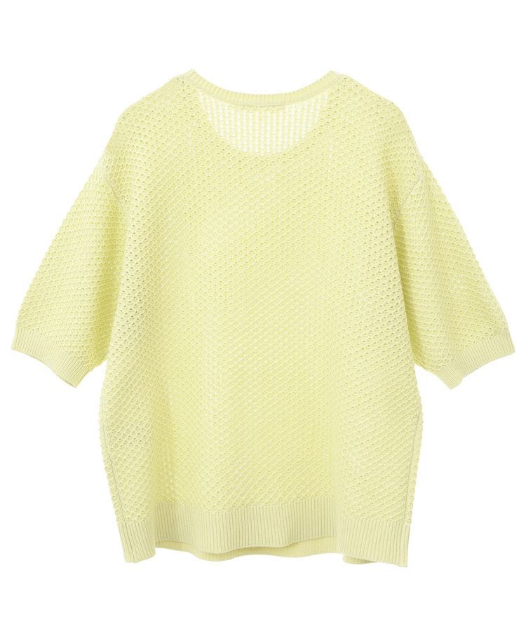 AMERICAN HOLIC「透かし編み半袖ニットプルオーバー」|ニット・セーター|