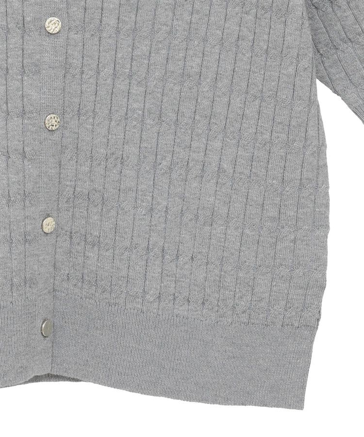 AMERICAN HOLIC「【2WAY】金ボタン衿付きケーブルプルオーバー」|ニット・セーター|