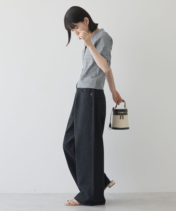 AMERICAN HOLIC「【2WAY】金ボタン衿付きケーブルプルオーバー」|ニット・セーター|