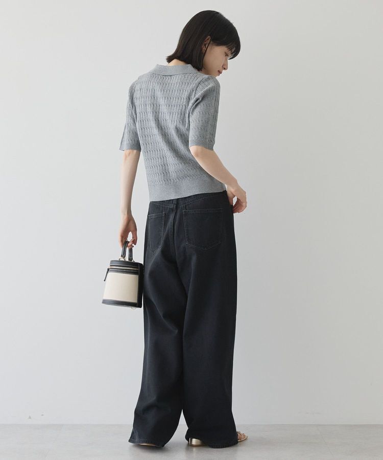 AMERICAN HOLIC「【2WAY】金ボタン衿付きケーブルプルオーバー」|ニット・セーター|