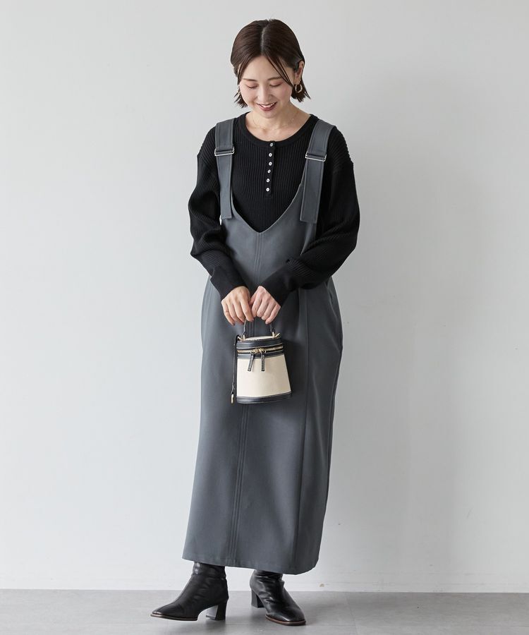 AMERICAN HOLIC「イージーケアWクロスIラインワンピース」|ワンピース|