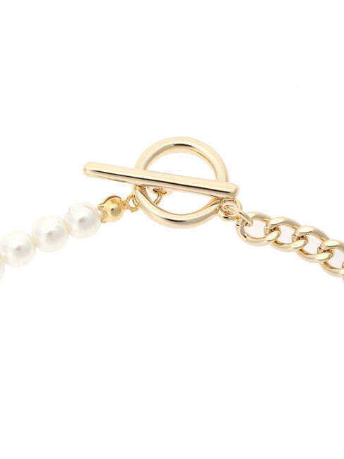  「・HALF TIME パールチェーンネックレス」|ネックレス|