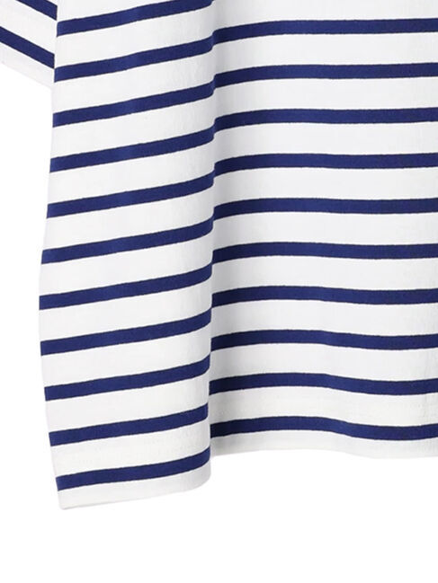  「ボーダーボートネック7分袖プルオーバー」|Tシャツ・カットソー|