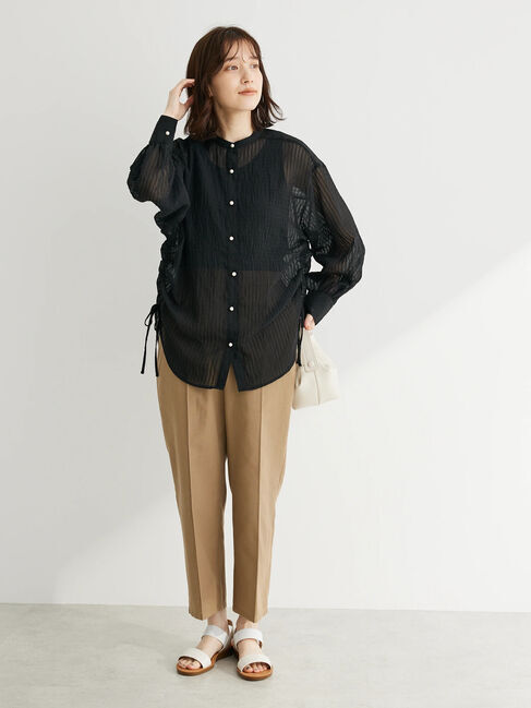 Green Parks「綿麻混イージーテーパードパンツ」|その他|