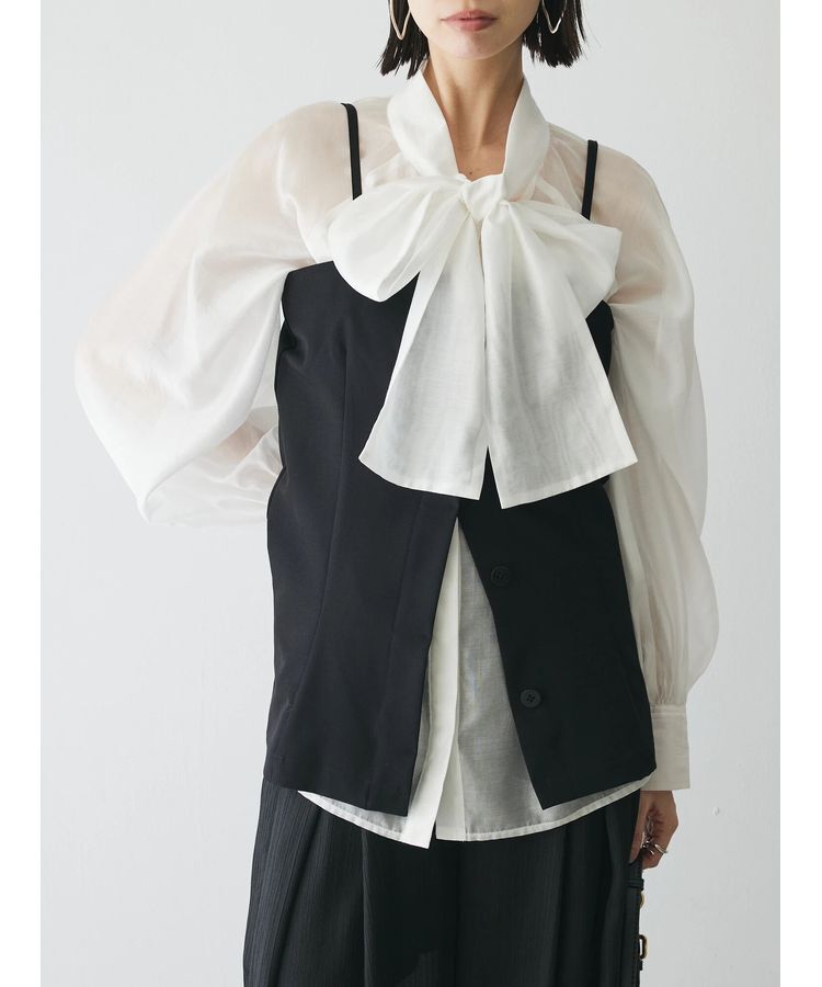 AnriettMusee「キャミビスチェ」|キャミソール|Black