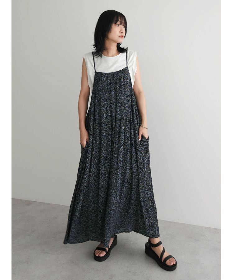 Green Parks「I　楊柳クレープボリュームキャミワンピース」|ワンピース|