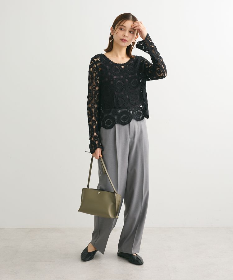 Green Parks「・SUGAR　SPOON　クロシェフラワープルオーバー」|Tシャツ・カットソー|