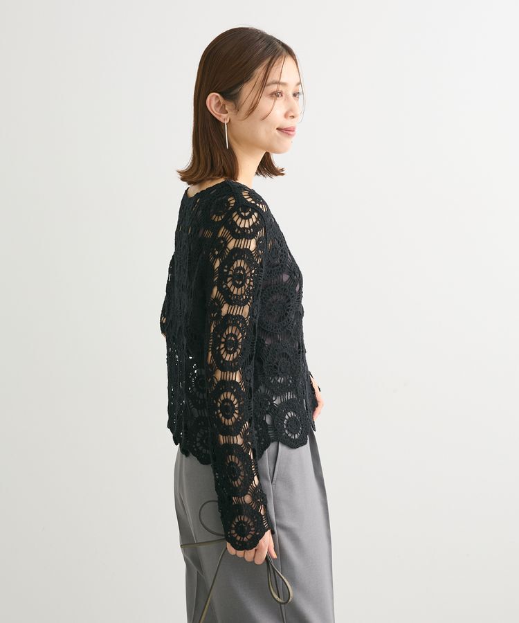 Green Parks「・SUGAR　SPOON　クロシェフラワープルオーバー」|Tシャツ・カットソー|