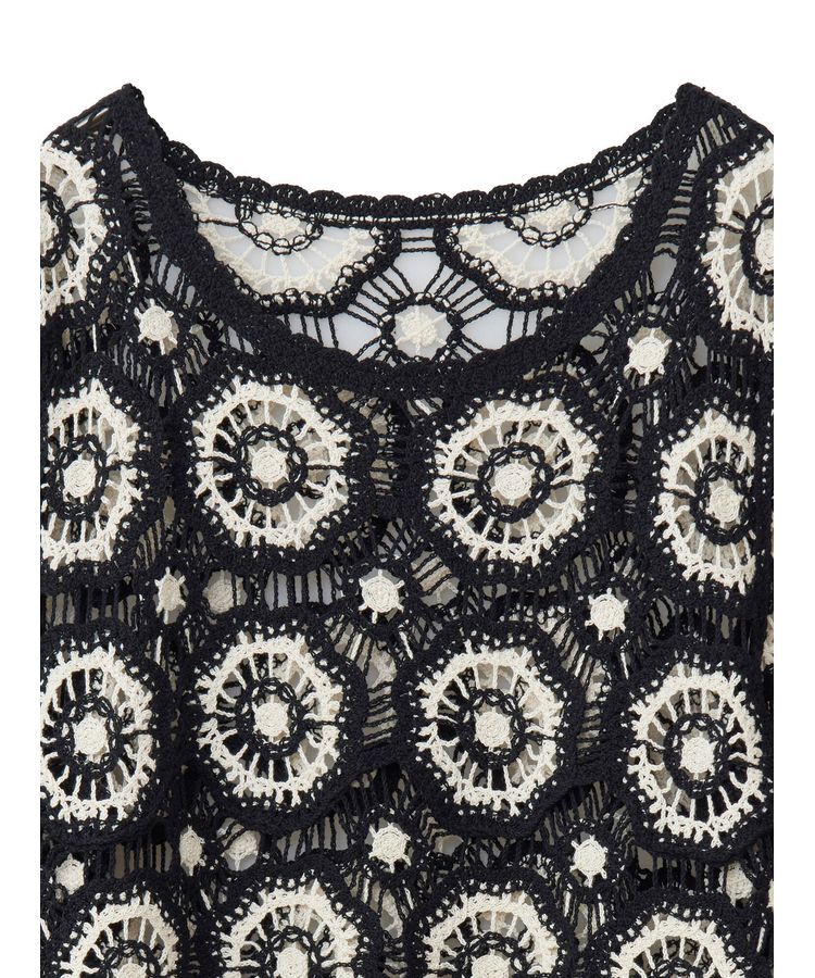 Green Parks「・SUGAR　SPOON　クロシェフラワープルオーバー」|Tシャツ・カットソー|